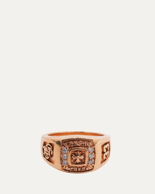 Gold & Diamond Small Championship Ring