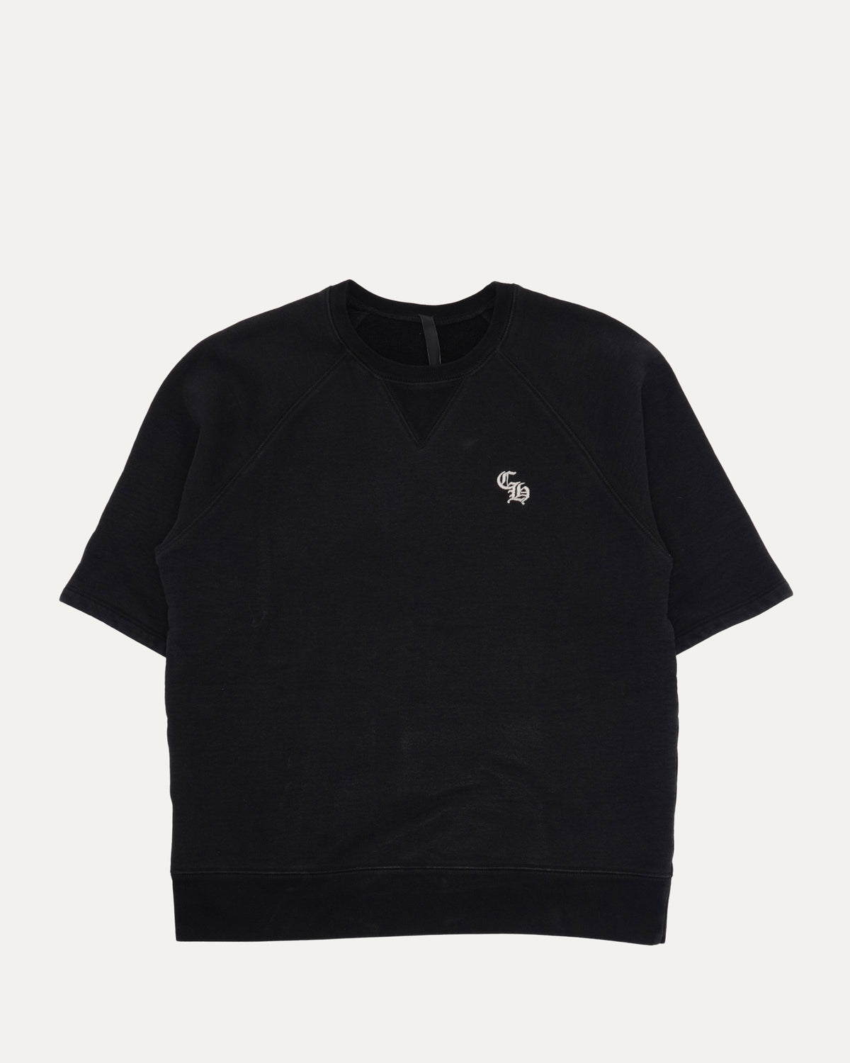 Slow Ride Embroidered Short Sleeve Crewneck Sweatshirt