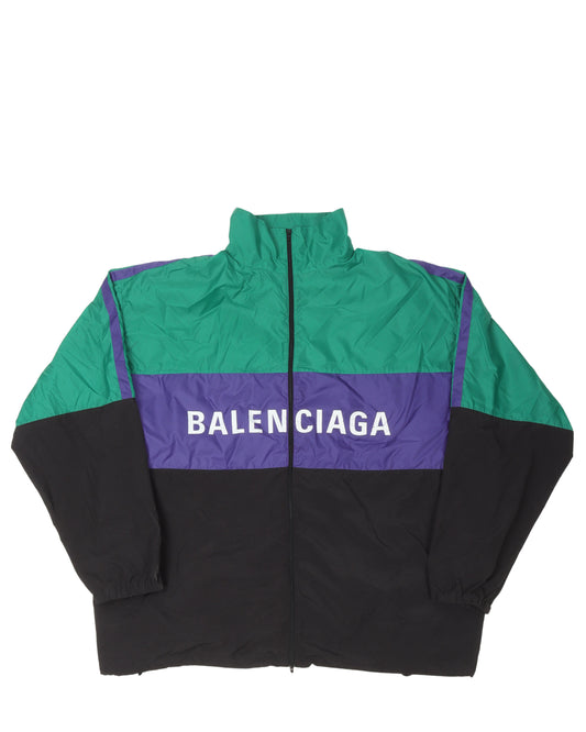 Color Blocked Windbreaker Jacket