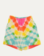 Tie Dye Cashmere Sweat Shorts