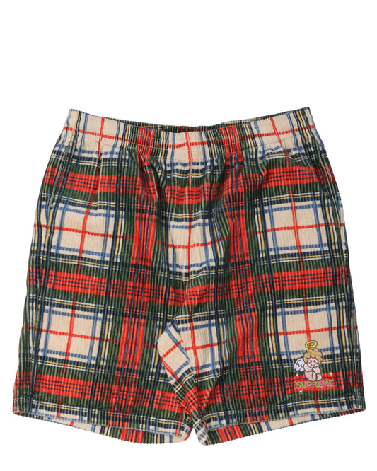 Plaid Corduroy Cherub Shorts