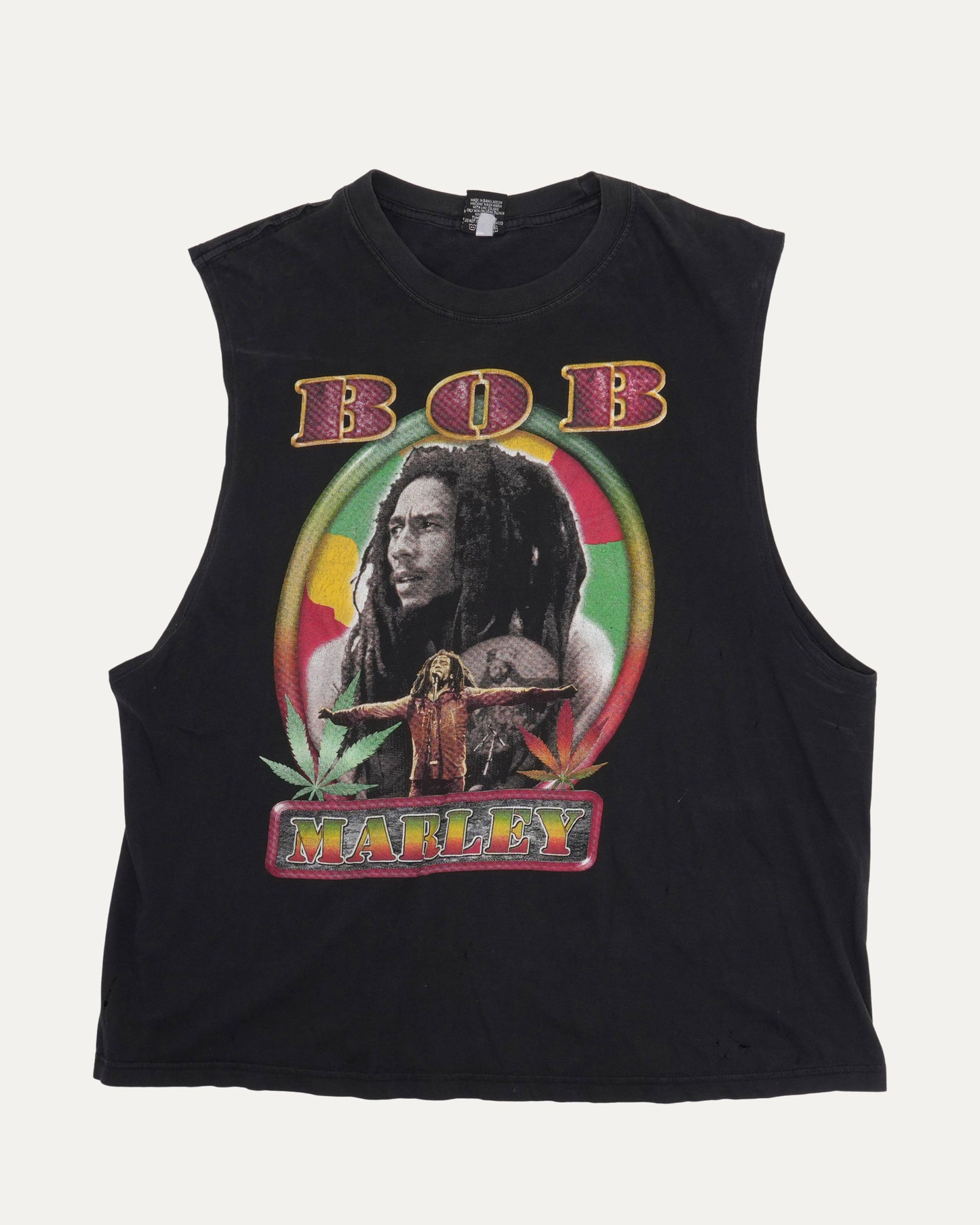Bob Marley One Love Cut Off T-Shirt