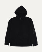 Cross Patch Cashmere Hooded Sweater