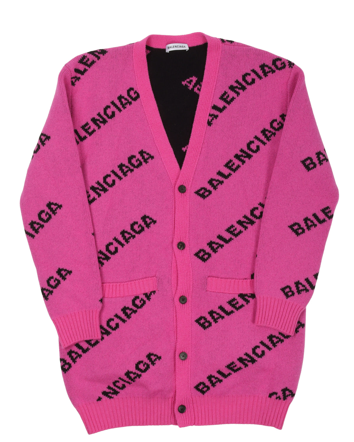All Over Logo Cardigan Sweater