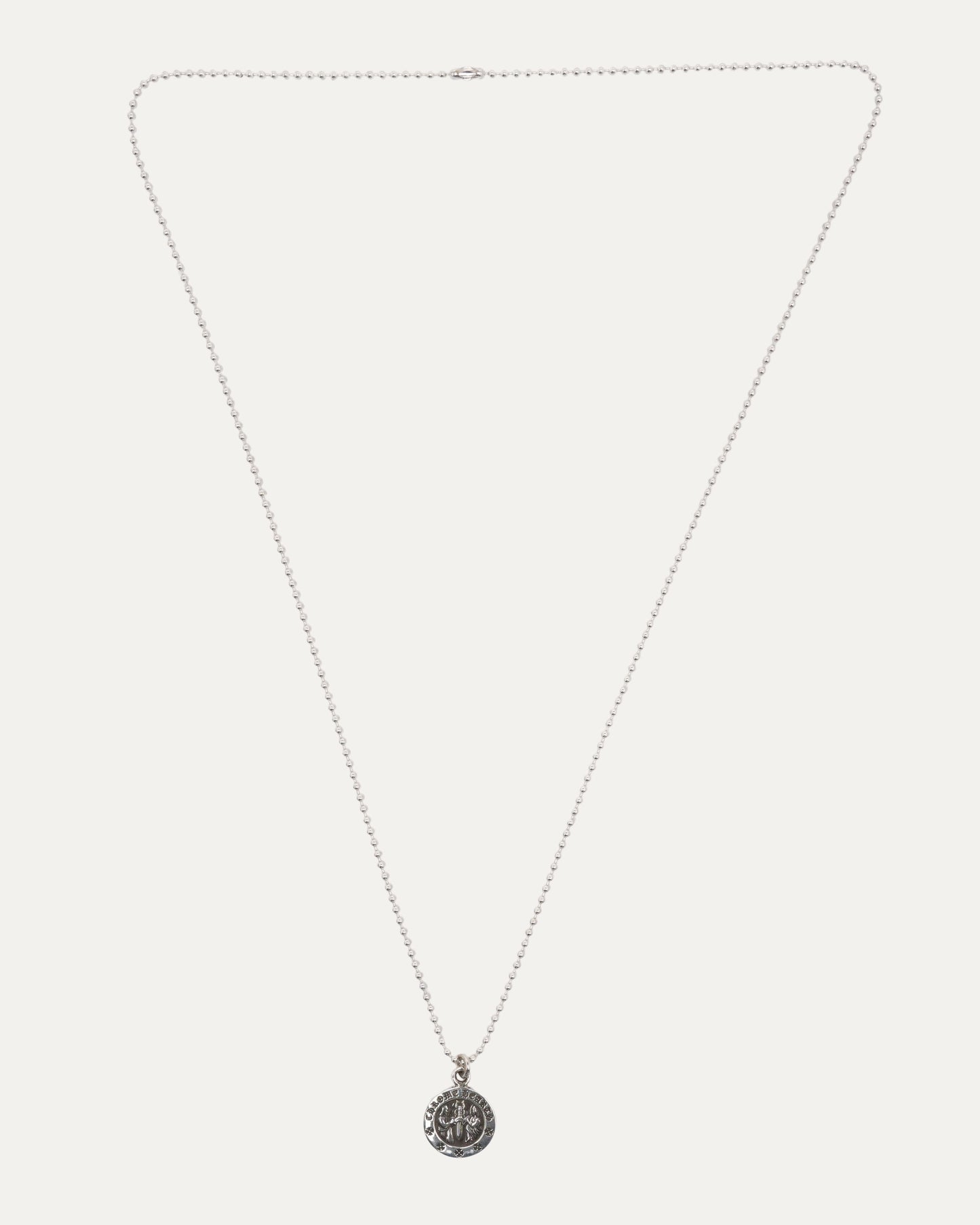 Angel Medallion Pendant on Ball Chain