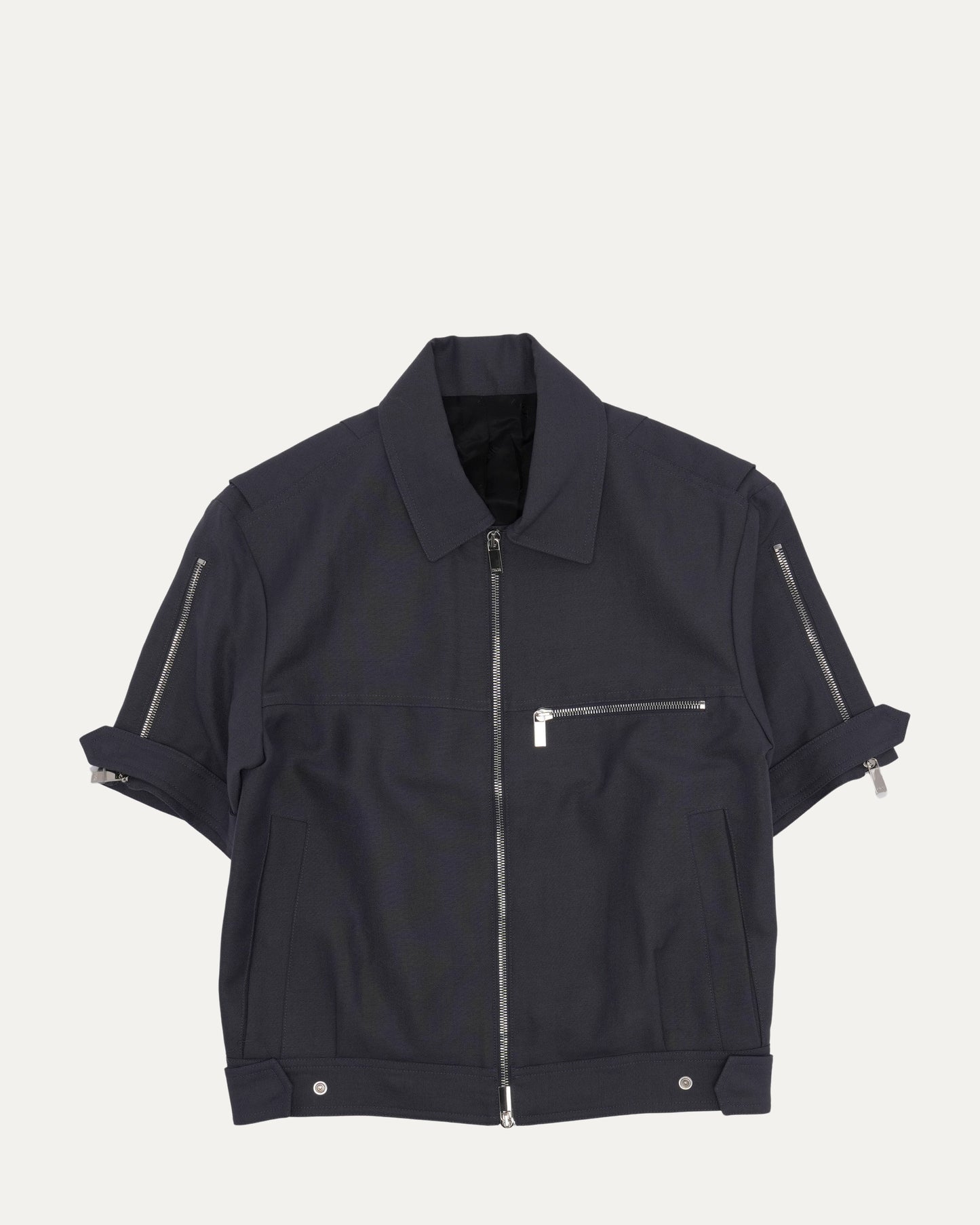 Zip-Up Short Sleeve Shirt
