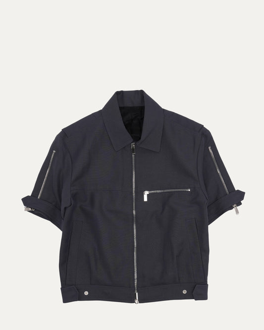Zip-Up Short Sleeve Shirt