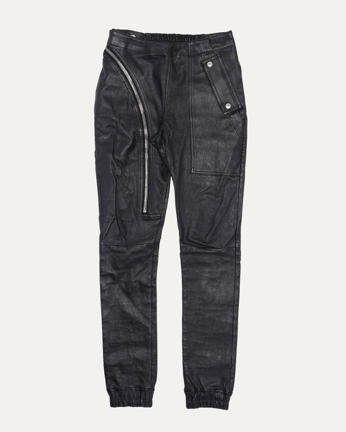 AW19 LARRY Aircut Leather Pants