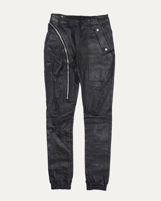 AW19 LARRY Aircut Leather Pants