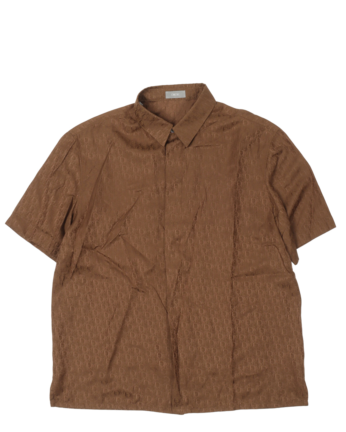 Oblique Monogram Silk Shirt