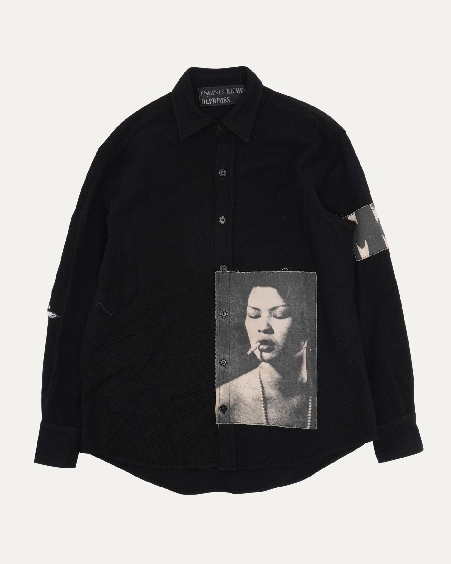 Prostitute Patchwork Wool Shirt