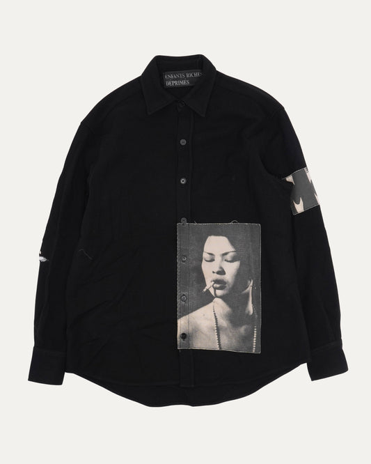 Prostitute Patchwork Wool Shirt