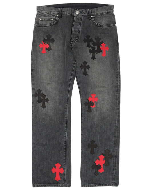 Multi-Cross Fade Jeans