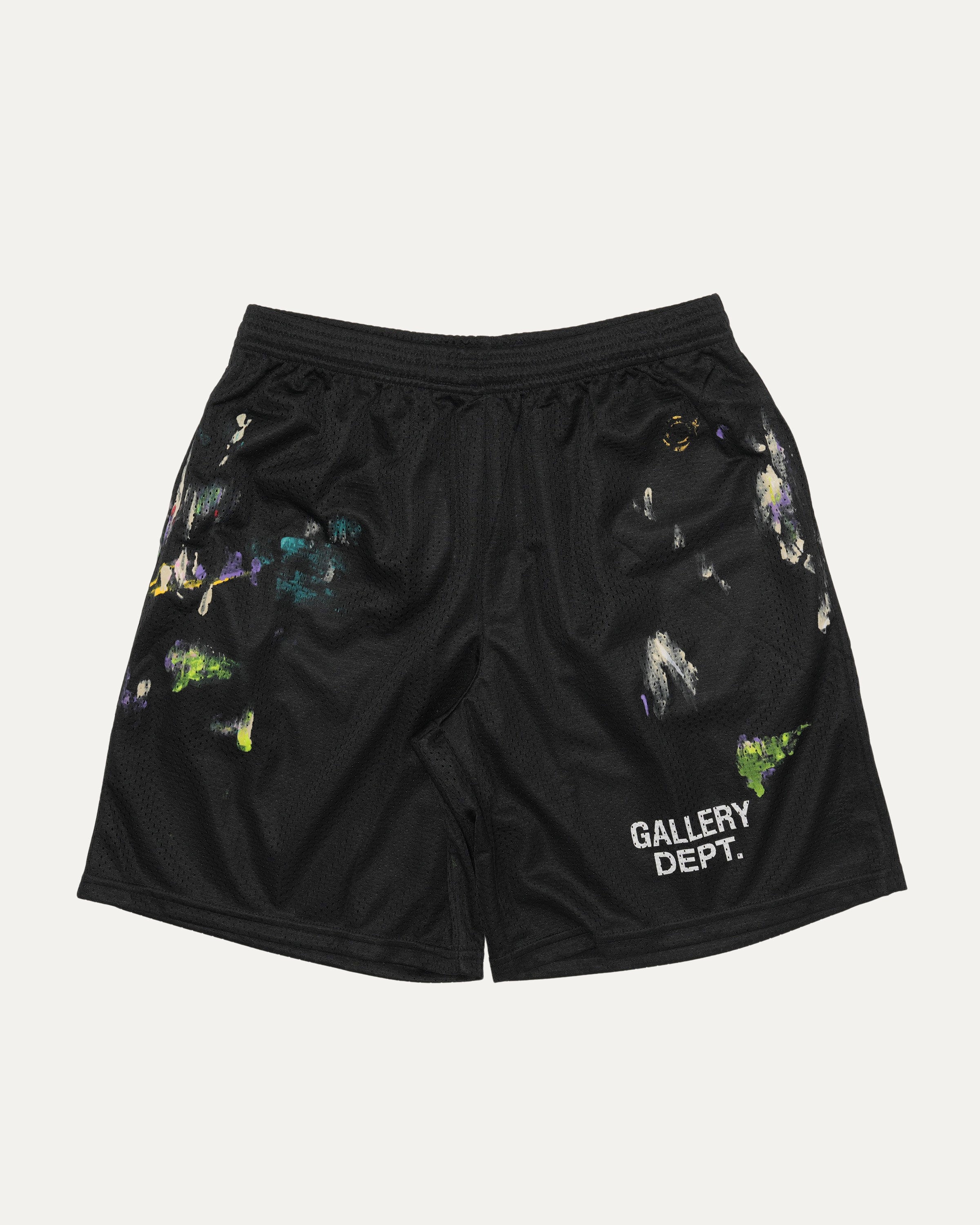 Paint Splatter Mesh Shorts