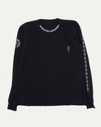 Neck Logo Cross Long Sleeve Pocket T-Shirt