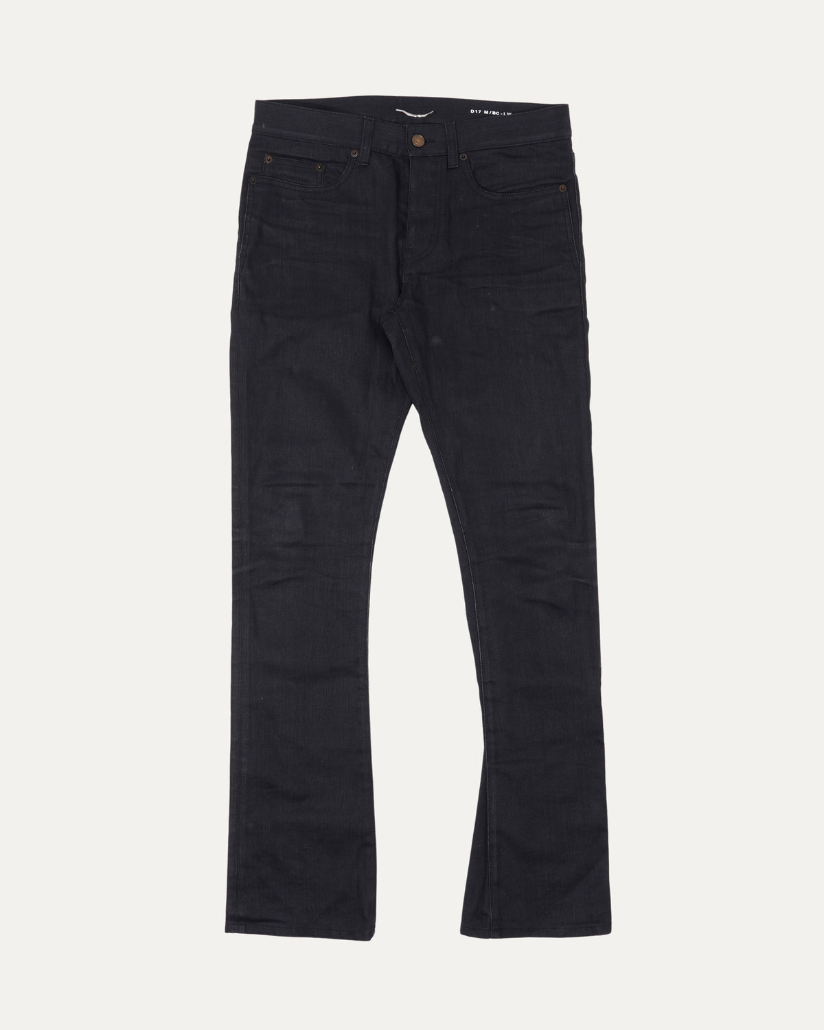 Waxed Flared Jeans