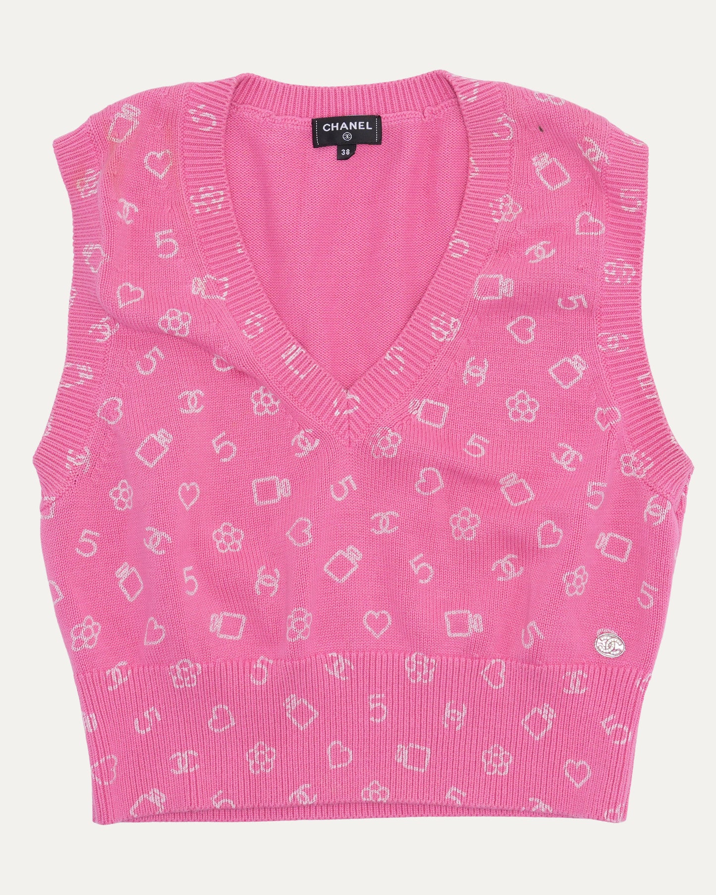 Floral Print Sweatervest