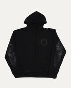 Tonal Glitter Print Horseshoe Logo Hoodie