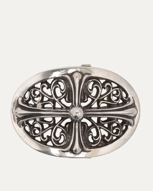 Oval Cross Belt Buckle