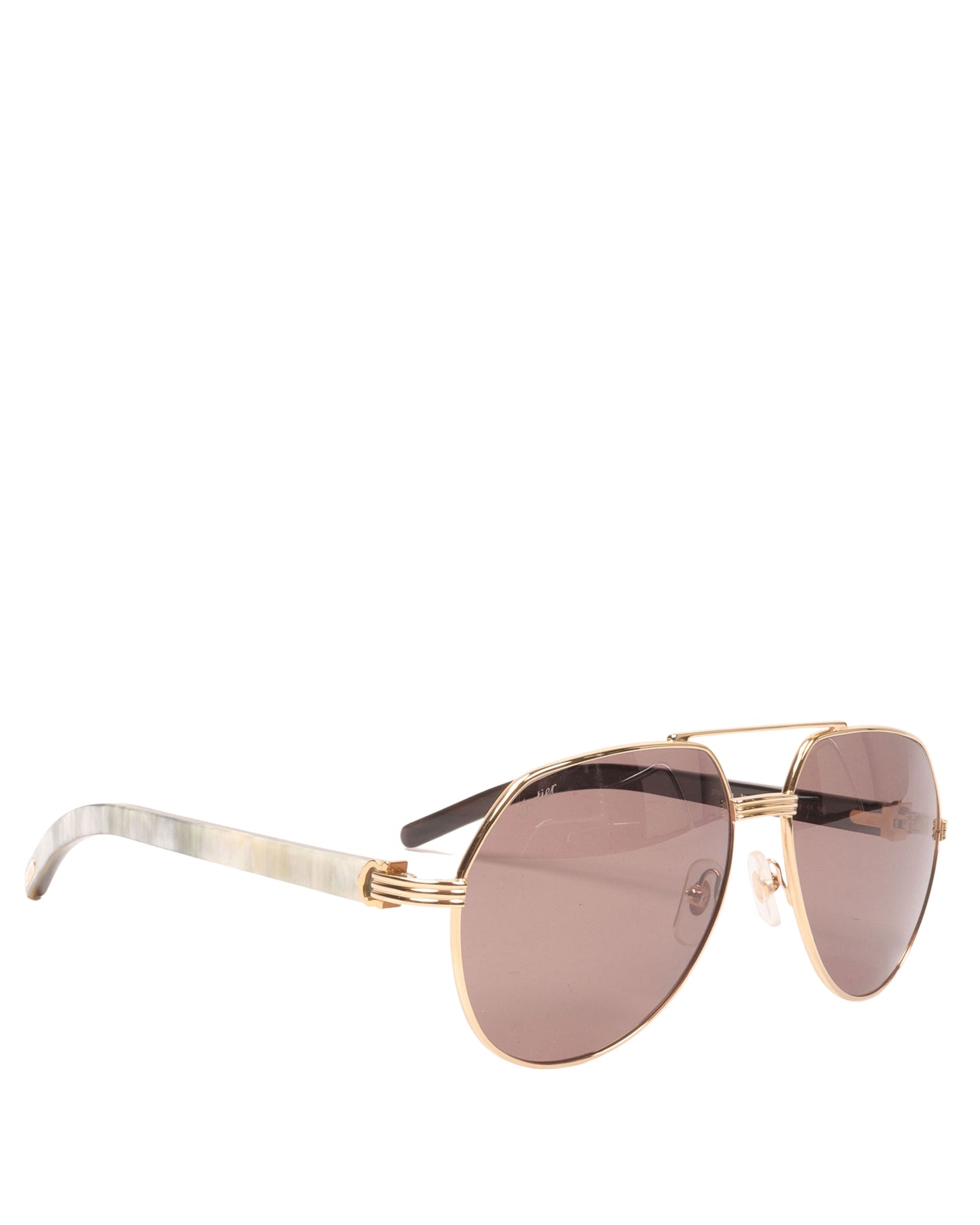 Genuine Horn Aviator Sunglasses