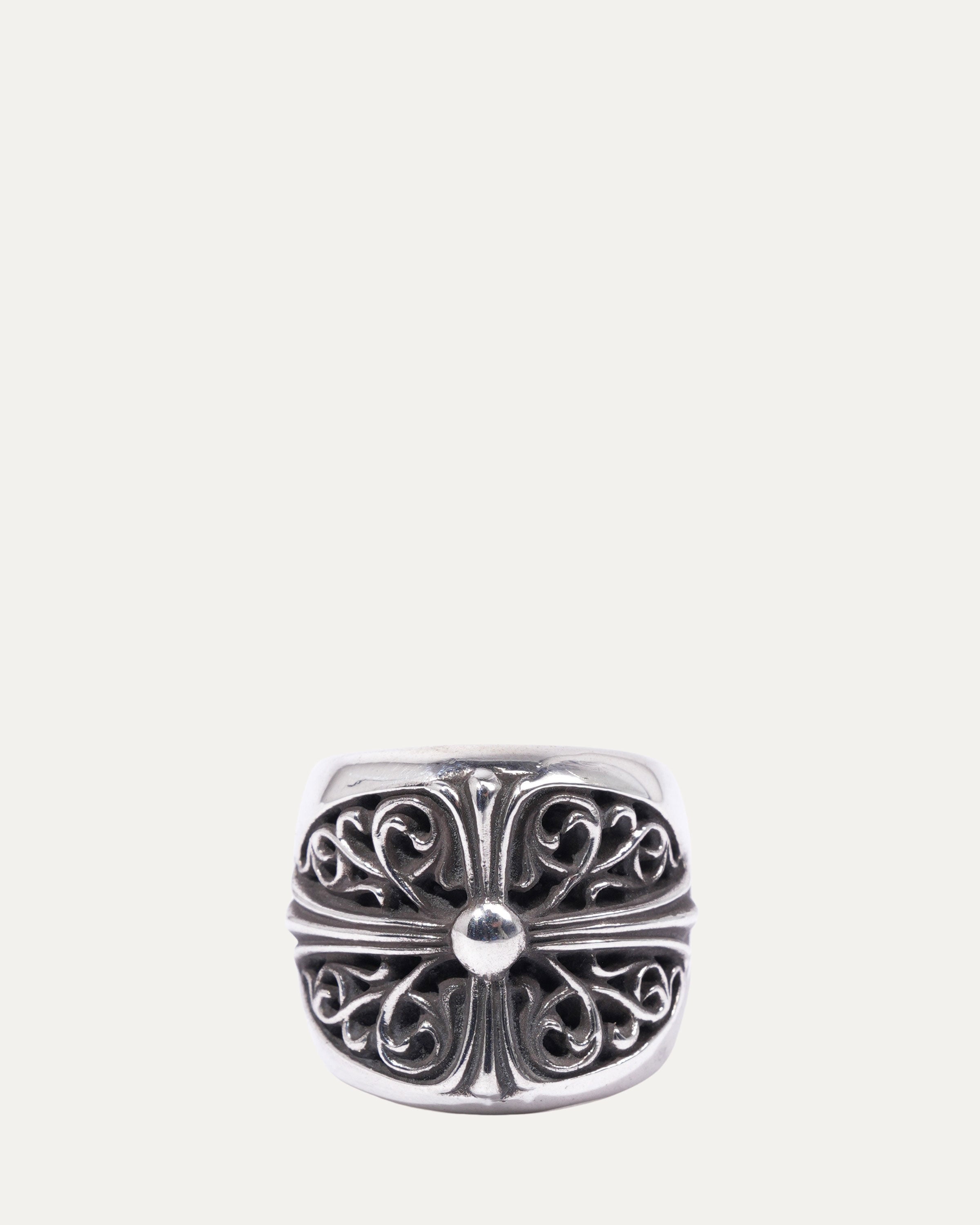 Oval Cross Ring