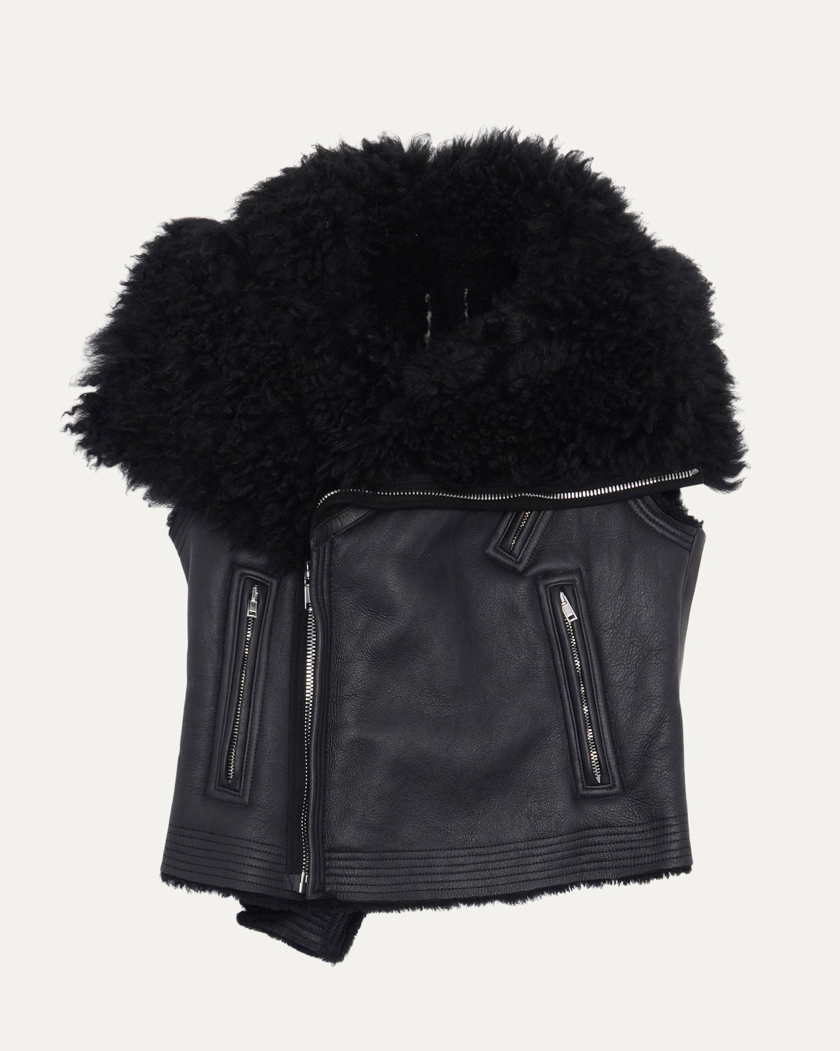 FW16 Mastodon Shearling Leather Vest