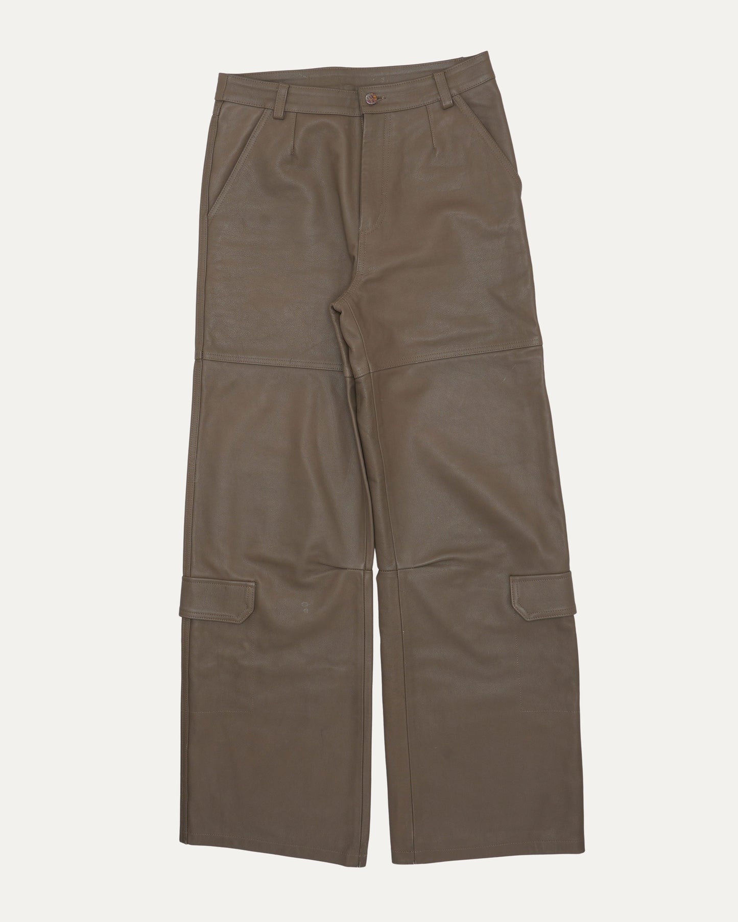 Leather Baggy Pants