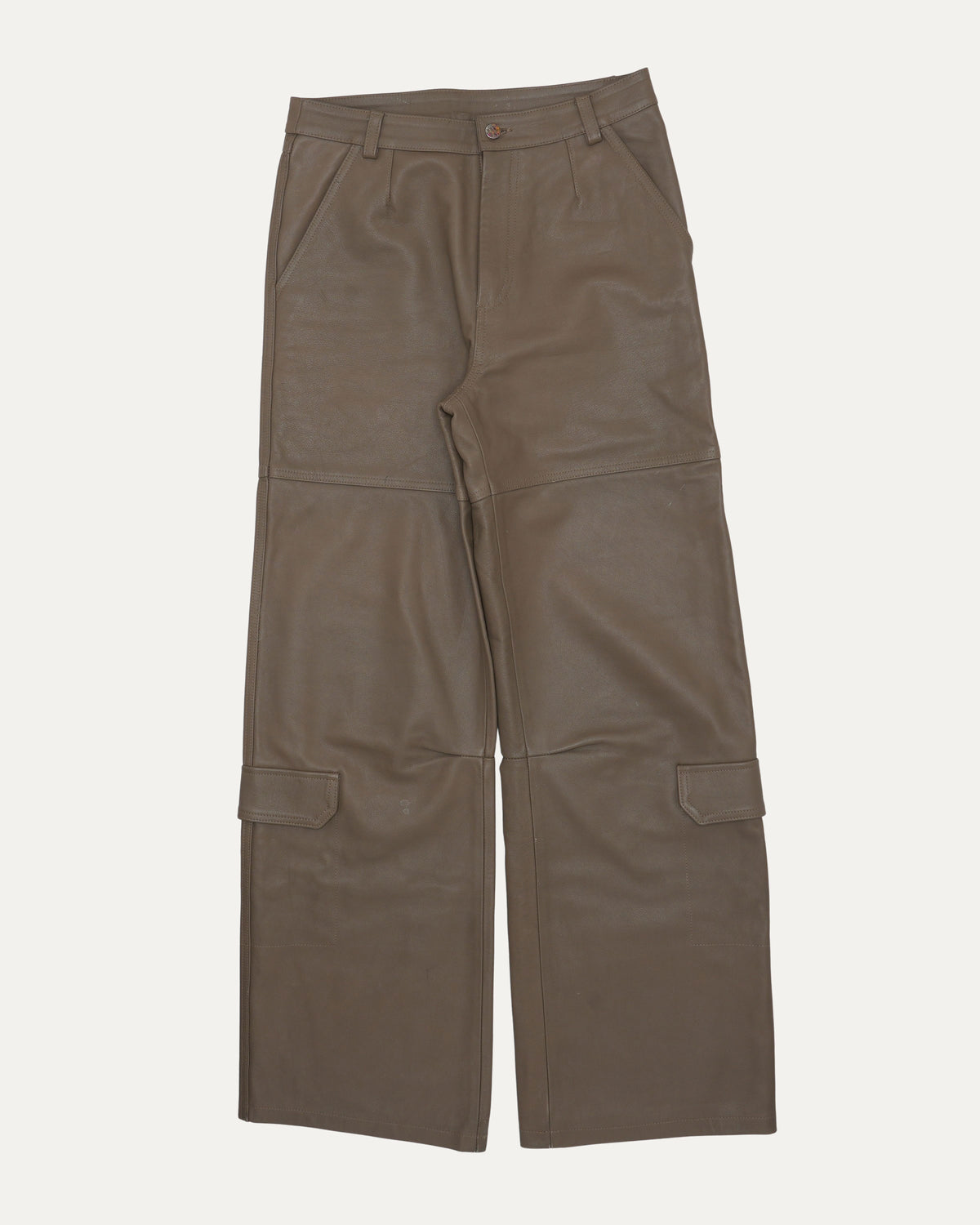 Leather Baggy Pants