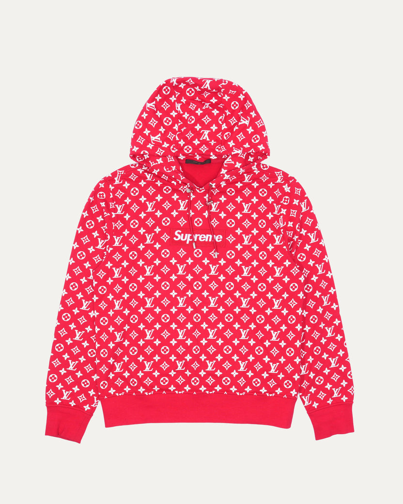 Louis v supreme hoodie best sale