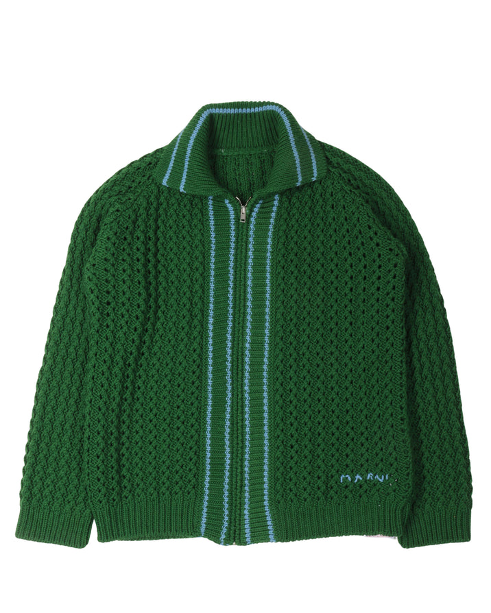 Crochet Zip-Up Sweater