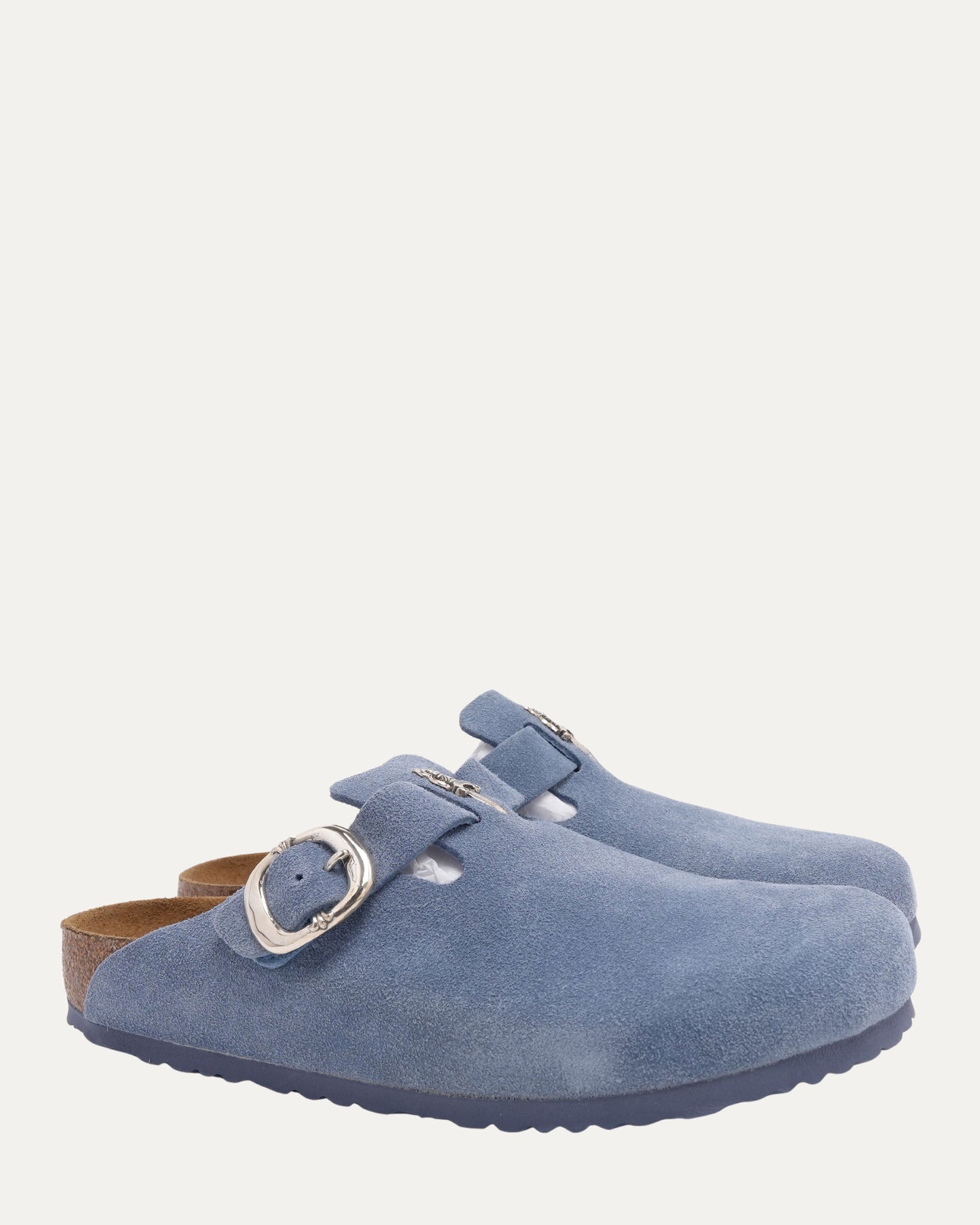 Dagger Embellished Birkenstock Boston Suede Mule
