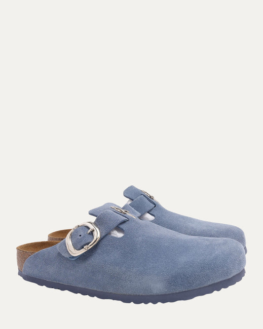 Dagger Embellished Birkenstock Boston Suede Mule