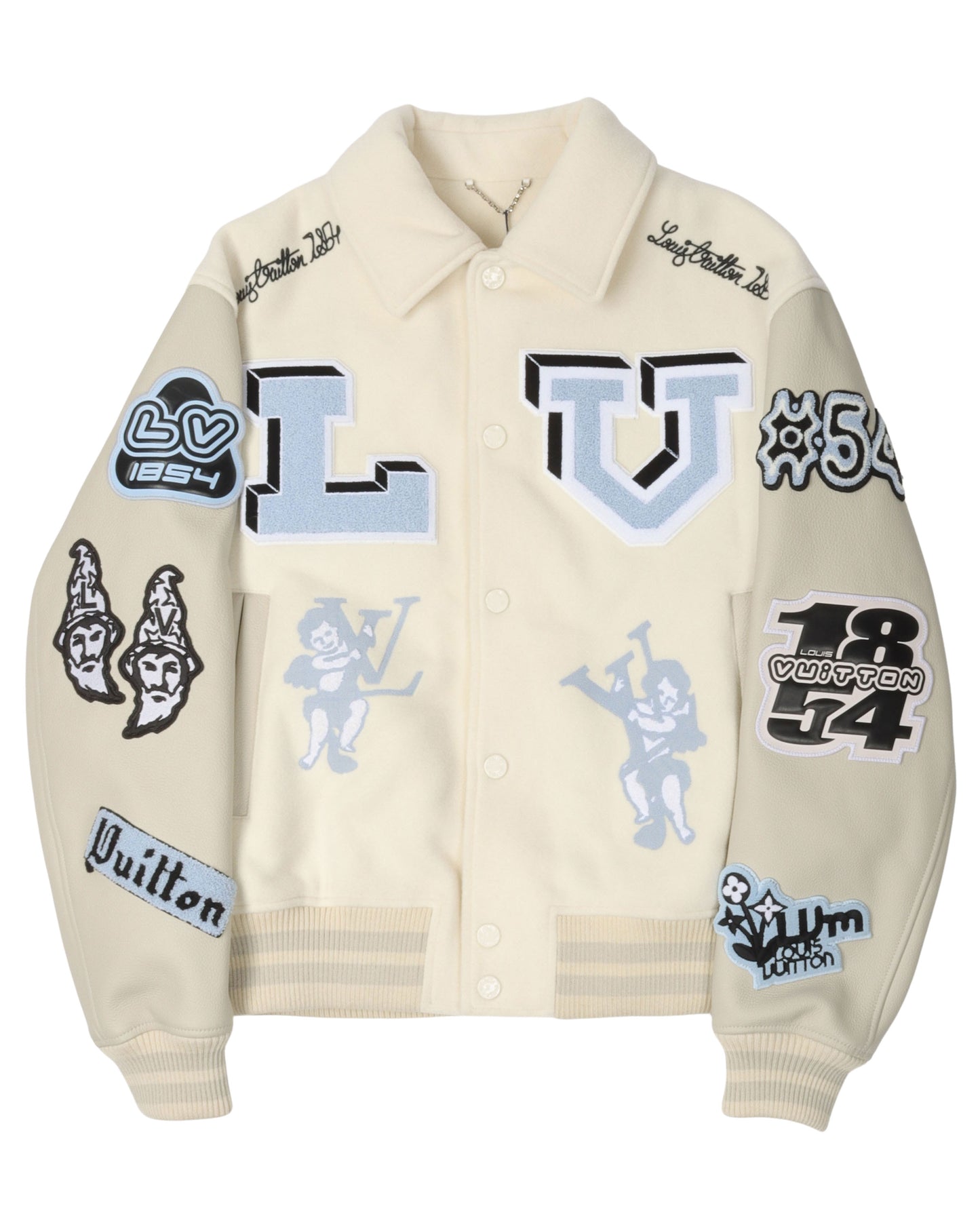Multi Patch Rabbit Varsity Jacket