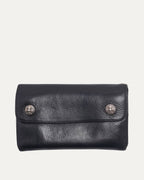 Leather Snap Wave Wallet