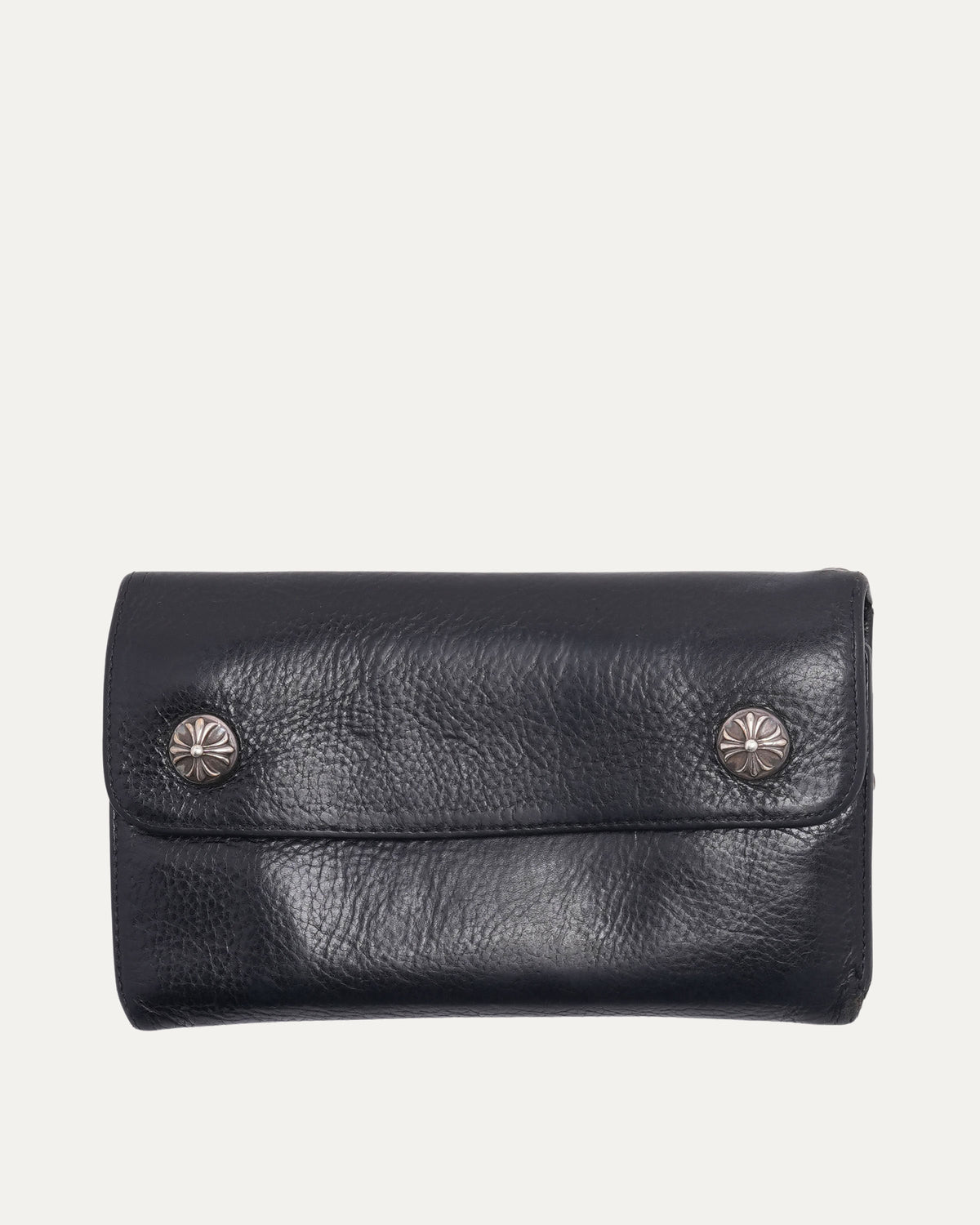 Leather Snap Wave Wallet