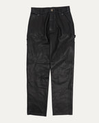 Fleur Knee Leather Carpenter Pants