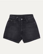 Plaque Embellished Jean Shorts
