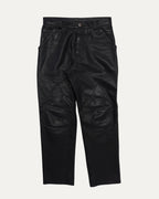 Fleur Knee Leather Carpenter Pants