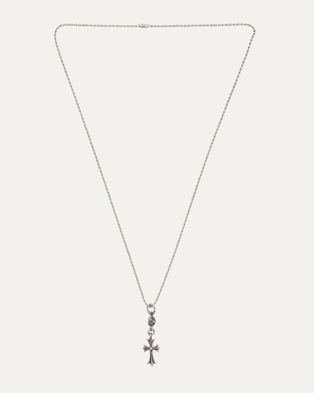 Cross Plus Ball Pendant w/ Ball Chain