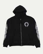 Thermal Lined Horseshoe Logo Zip Up Hoodie