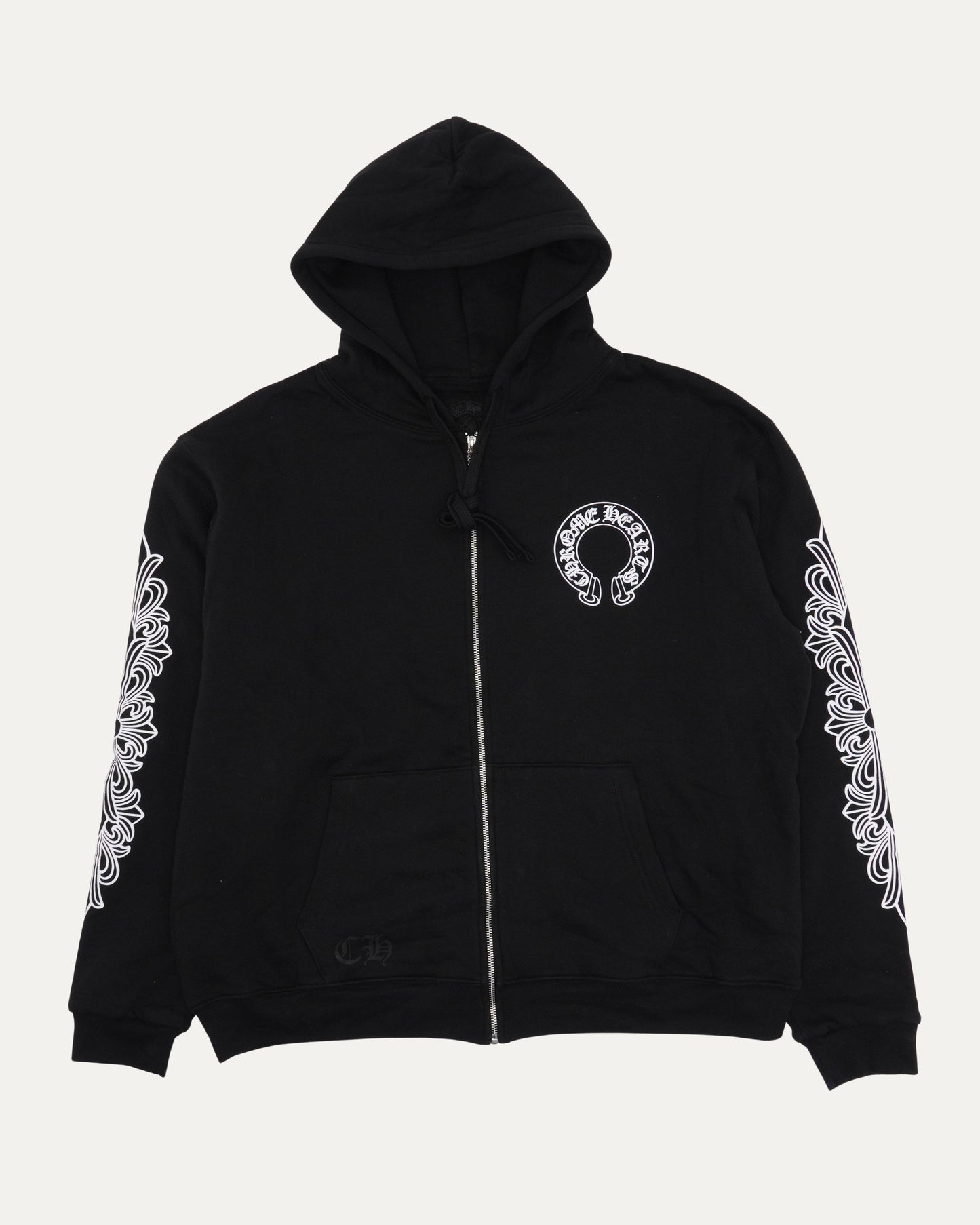 Thermal Lined Horseshoe Logo Zip Up Hoodie
