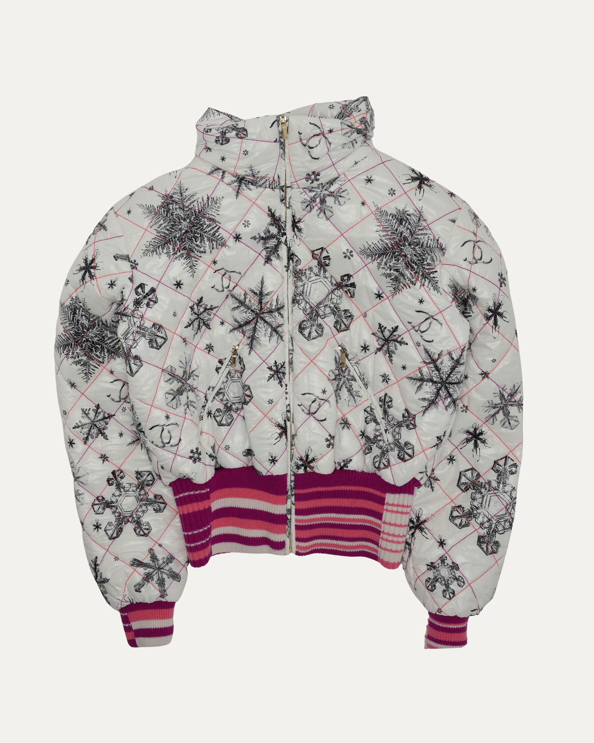Cropped Nylon Ski Jacket