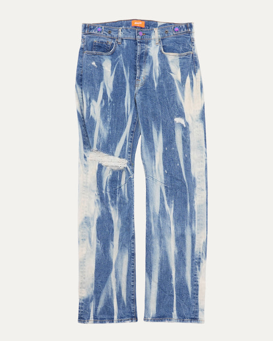 Bleached and Distressed Jeans