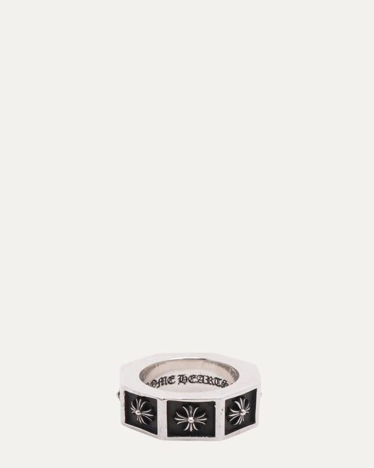Framed Plus Cross Ring