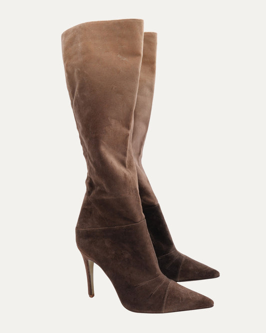 FW 2001 Ombre Velvet Runway Boots