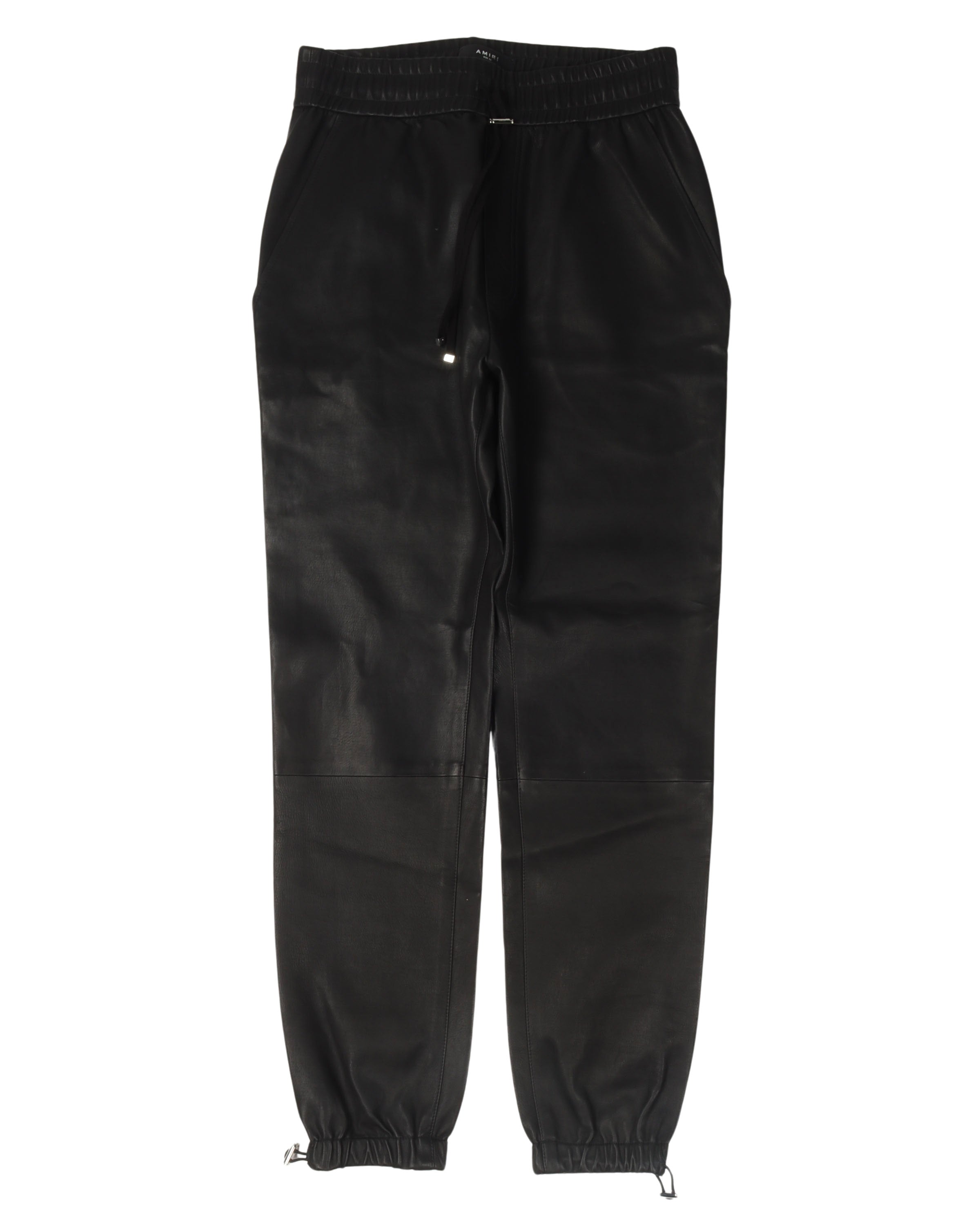 Leather Jogger Pants