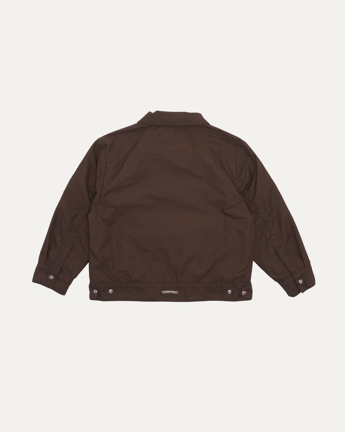 Cross Patch Cropped Nylon Work Jacket