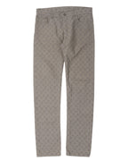 Monogram Slim Fit Jeans