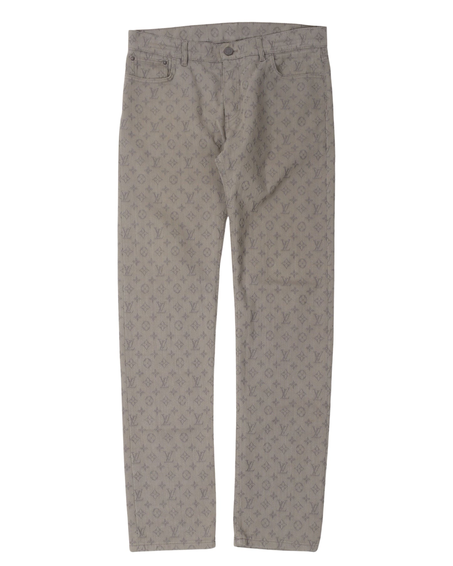 Monogram Slim Fit Jeans