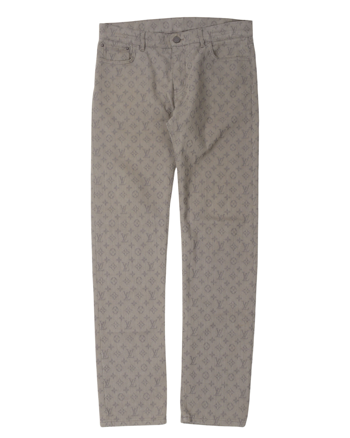 Monogram Slim Fit Jeans